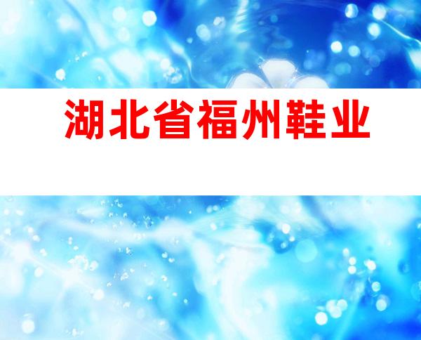 湖北省福州鞋业
